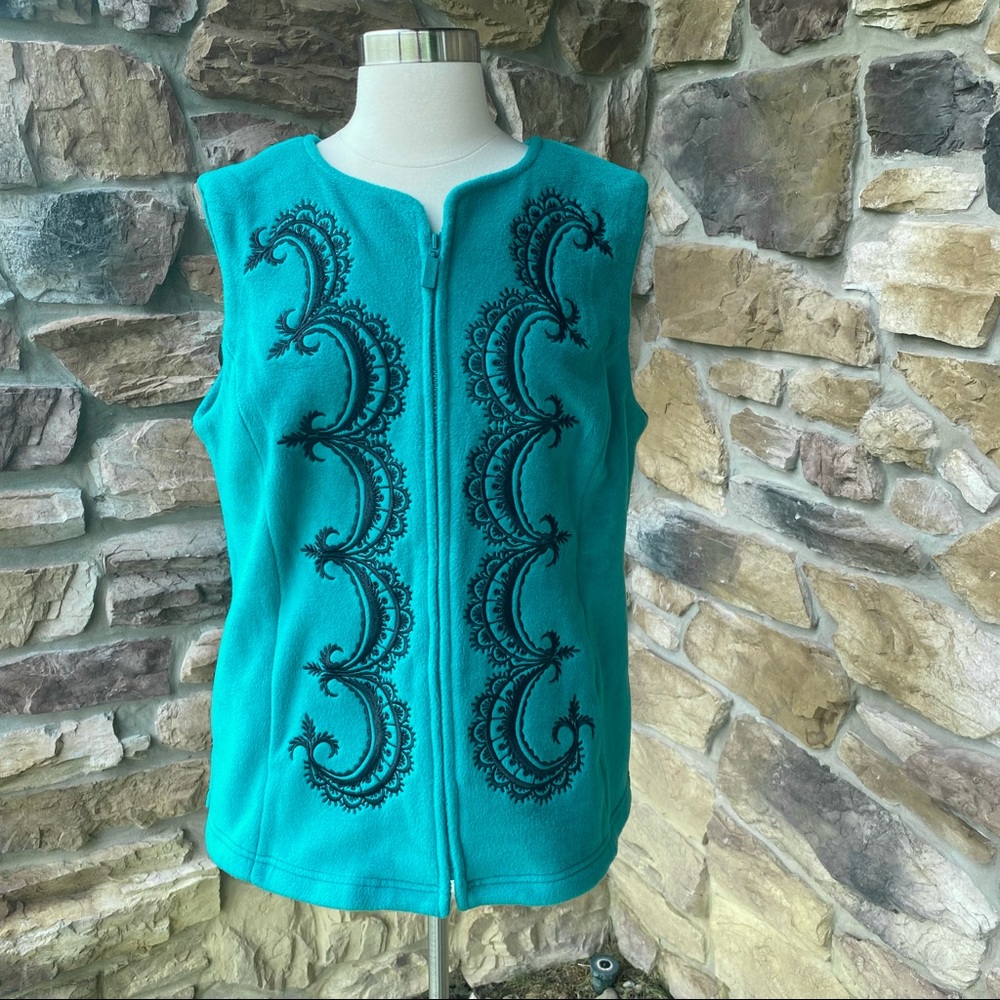 Bob Mackie Embroidered Vest - Picture 2 of 16